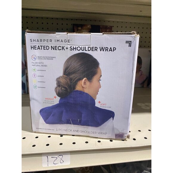 MerchSource Sharper Image Hot Cold Aromatherapy Neck and Shoulder Pad Blue NWB - Picture 2 of 4